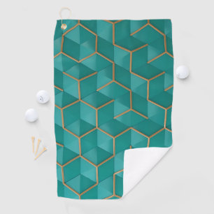 geometric golf towel