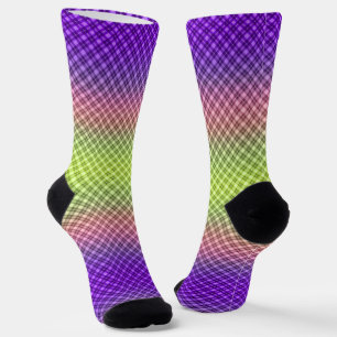 Geometric, gradient, Ombre Socks