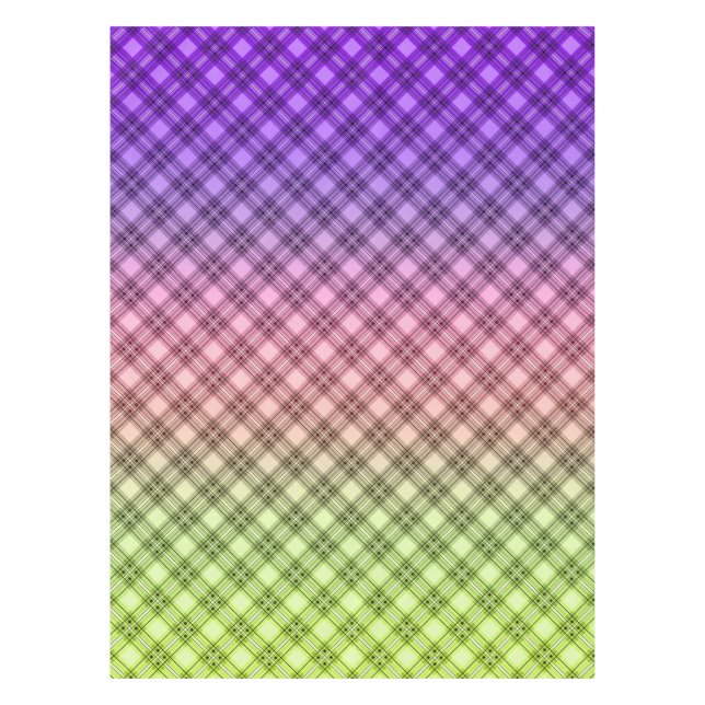 Geometric, gradient, Ombre Tablecloth (Front)