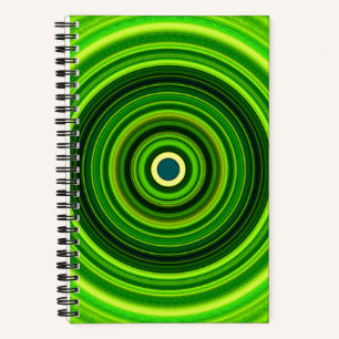 Geometric Green Mandala Design-64055 Notebook