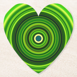 Geometric Green Mandala Design-64055 Paper Coaster