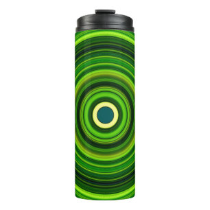 Geometric Green Mandala Design-64055 Thermal Tumbler