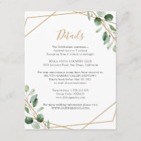 Geometric Greenery Eucalyptus Elegant Info Details