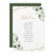 Geometric Greenery Wedding Table Seating Cards