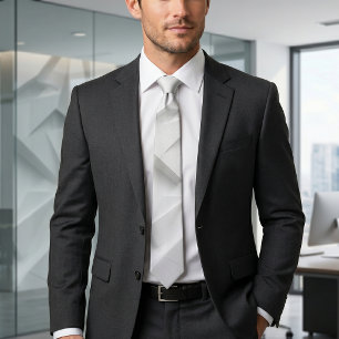 Geometric Grey Facets Modern Abstract Tie