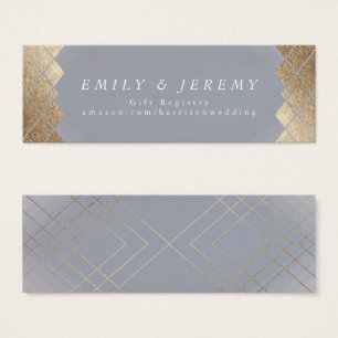 Geometric Grey Gold Gatsby Wedding Gifts