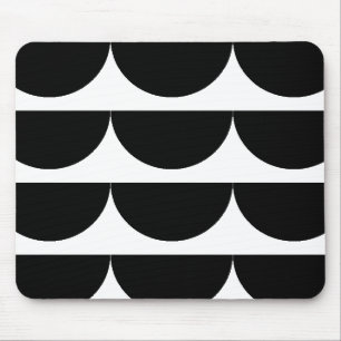 Geometric Half Circle Mouse Pad