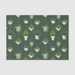 Geometric Hanging Houseplant Pattern Tissue Paper