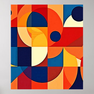Geometric Harmony: Artful Design Poster