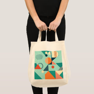 Geometric Harmony Grocery Tote