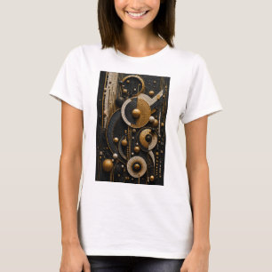 Geometric Harmony in 3D Micro Mosaic T-Shirt