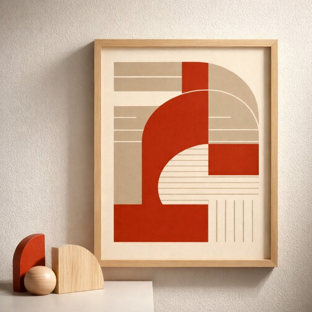 Geometric Harmony in Minimalist Shapes Poster (Creator Uploaded)