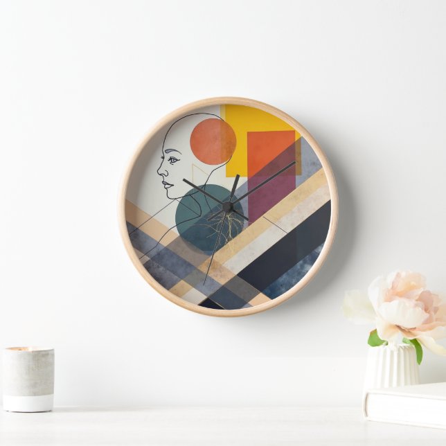 Geometric Harmony in Profile Clock (Home)