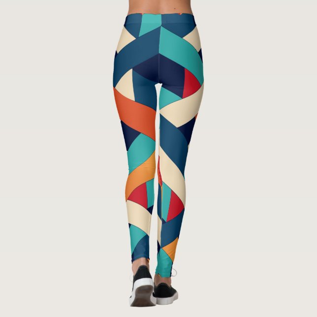 Geometric Harmony Leggings (Back)