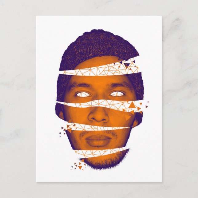 Geometric Head Postcard (Front)