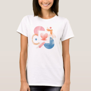 Geometric Heart Abstract Art T-Shirt