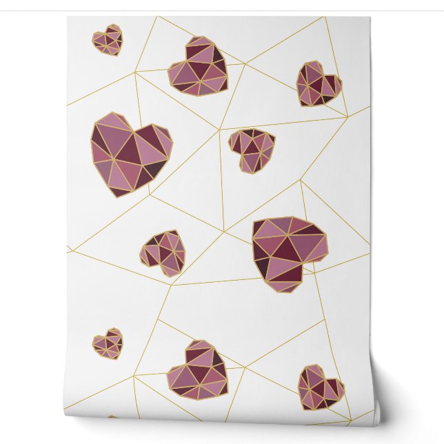 Geometric Heart Harmony Wallpaper (Unrolling)