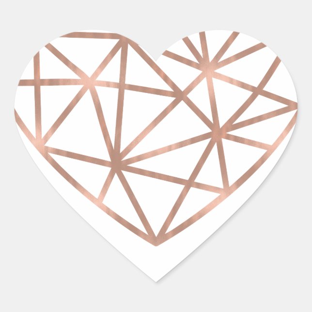 Geometric Heart Smitten Sticker (Front)