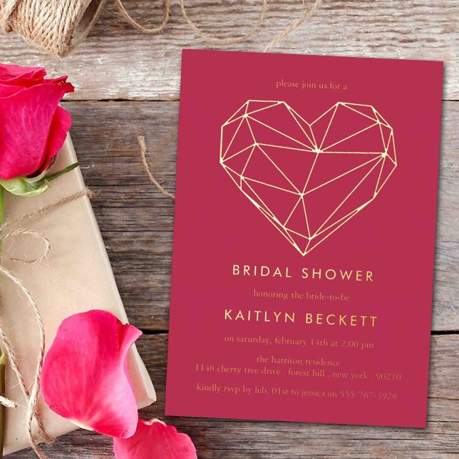 Geometric Heart Valentine's Day Bridal Shower (Creator Uploaded)