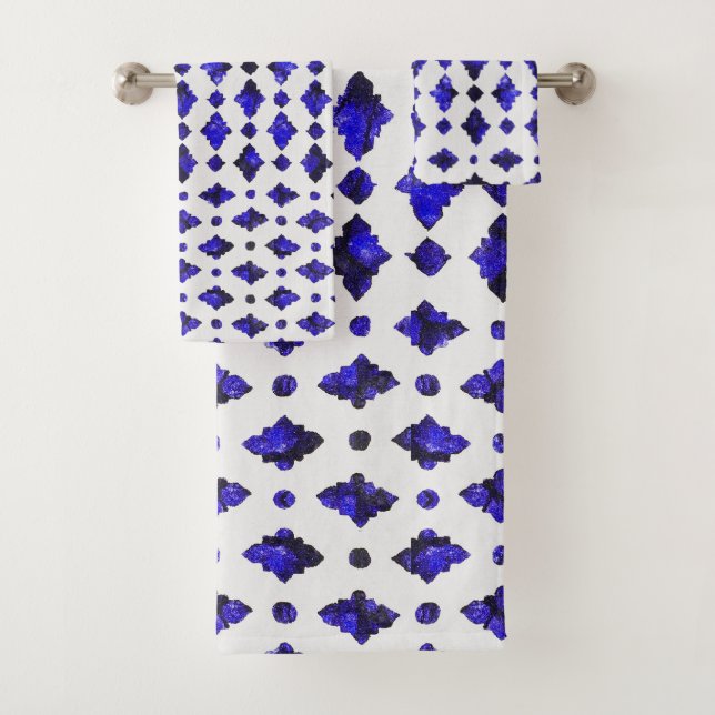 Geometric Heritage – Moroccan Style  Bath Towel Set (Insitu)