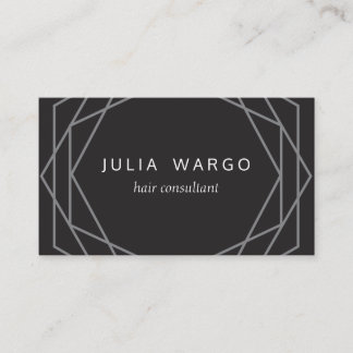 Geometric Hexagon Business Card