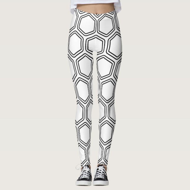 geometric hexagon leggings (Front)