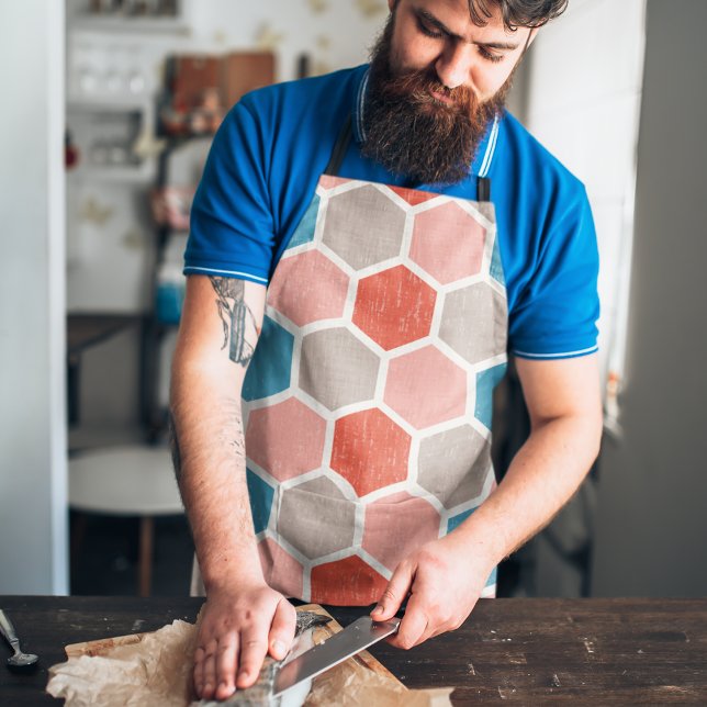 Geometric Hexagon Shapes  Apron (Apron)