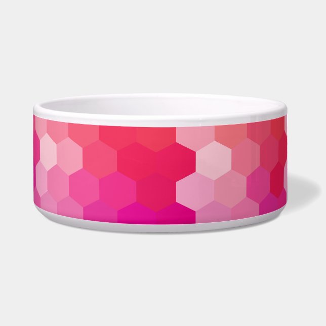 Geometric Hexagon Shapes Pink yellow (Front)