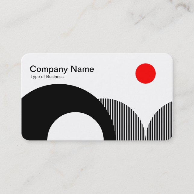 Geometric Hills 01 Business Card (Front)