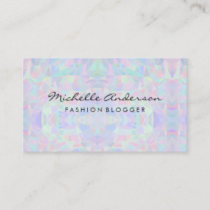 Geometric Holographic Design Business Card