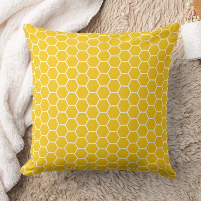 Geometric Honeycomb Lattice Pattern Cushion (Blanket)