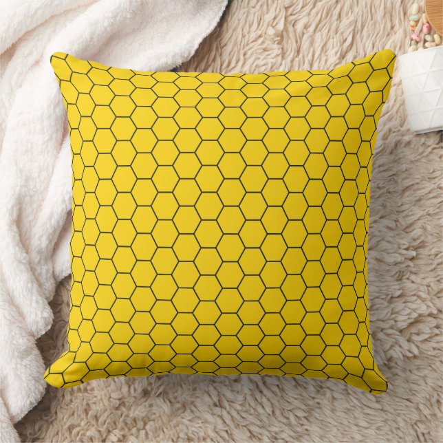 Geometric Honeycomb Lattice Pattern Cushion (Blanket)