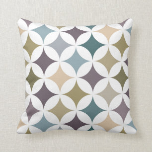 Geometric Hypocycloid Pattern Fall Colours Cushion