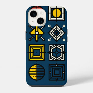 Geometric Icon Grid Phone Case