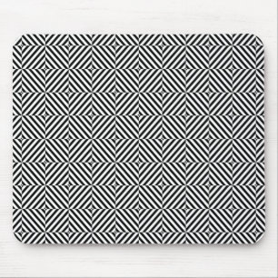 Geometric Illusion Stripes Mouse Mat