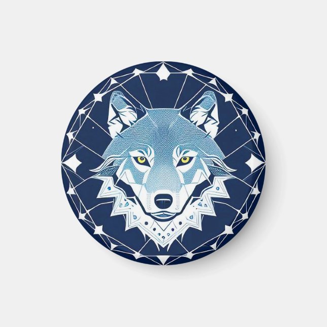 Geometric Illustration of a Wolf Magnet (Front)