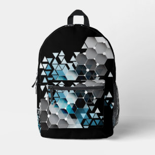 Geometric imagination  printed backpack