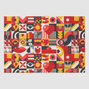 Geometric In Colour Tissue Paper