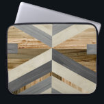 Geometric Inlay Laptop Sleeve<br><div class="desc">Geometric Inlay I by June Erica Vess. Pattern featuring different textures,  colours,  and geometric shapes.</div>