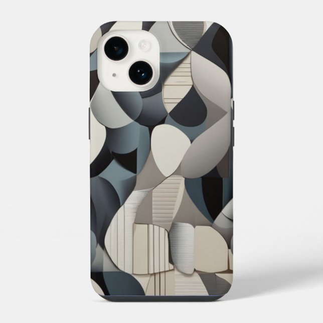 Geometric Interlocking iPhone Case (Back)