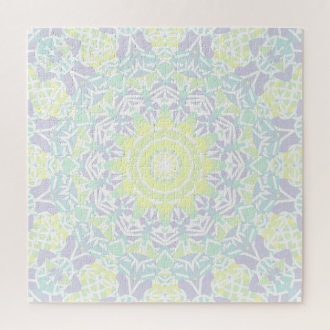 Geometric Intricate Colourful Boho Hippie Mandala  Jigsaw Puzzle (Vertical)