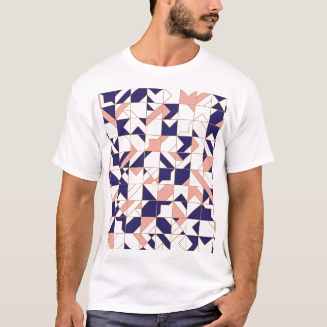Geometric intricate, vintage modern, seamless patt T-Shirt (Front)