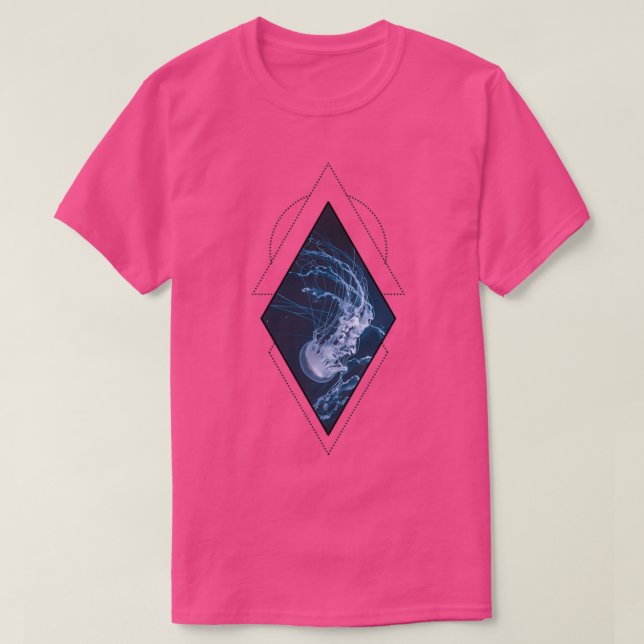 Geometric Jellyfish T-Shirt (Design Front)
