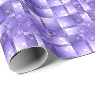 Geometric Jewelled Squares Pattern Wrapping Paper