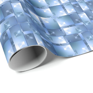 Geometric Jewelled Squares Pattern Wrapping Paper