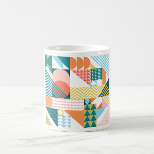Geometric Jumble Pattern Coffee Mug