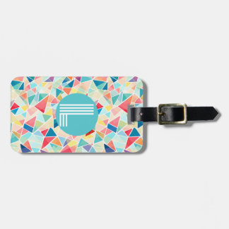 Geometric Kaleidoscope Y2K Pattern Luggage Tag