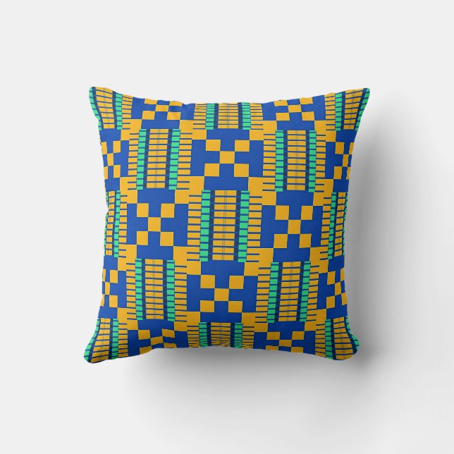 Geometric Kente pattern Cushion (Back)