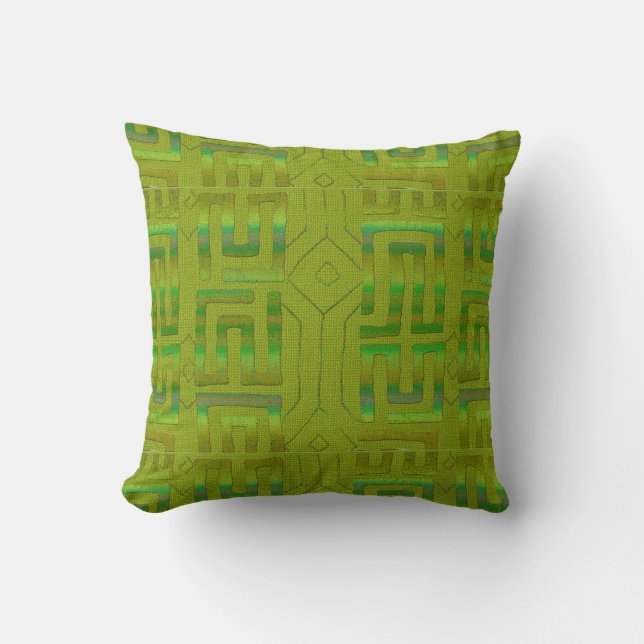 Geometric Kuba Cloth  Cushion (Front)