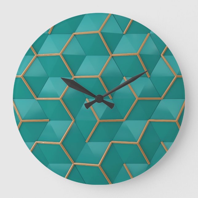 geometric large clock (Front)